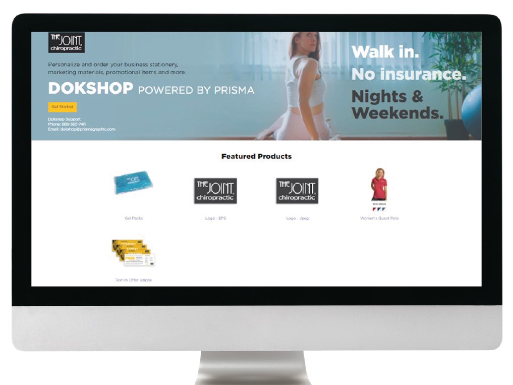TJ Dokshop Homepage w Screen